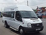 Бесплатный автобус Genser в пункт аренды автомобилей АрендаАвто-бор на Новорязанском шоссе
